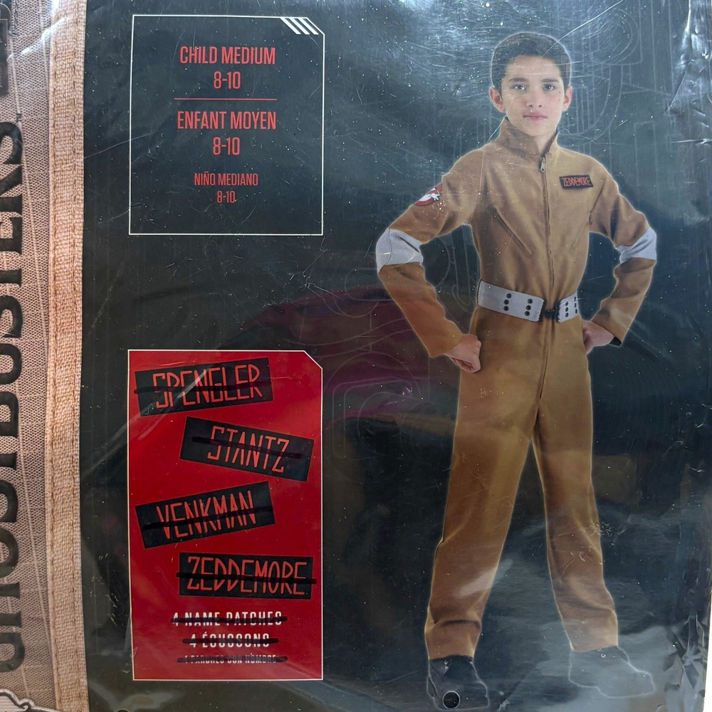 Amscan Ghostbusters Brown Jumpsuit Costume Boys 8-10 Medium 8409763